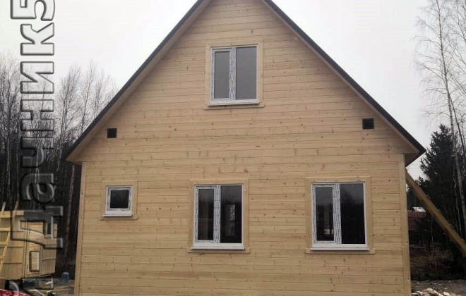 3 Каркасно-щитовой дом 6×6, 63 м², Ленинградская область, посёлок Лейпясуо (8)